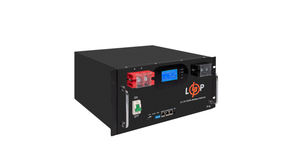 Аккумулятор LP LiFePO4 51,2V - 120 Ah 6000Wh (Smart BMS 100A) с LCD RM AB RS485/CAN - 629732