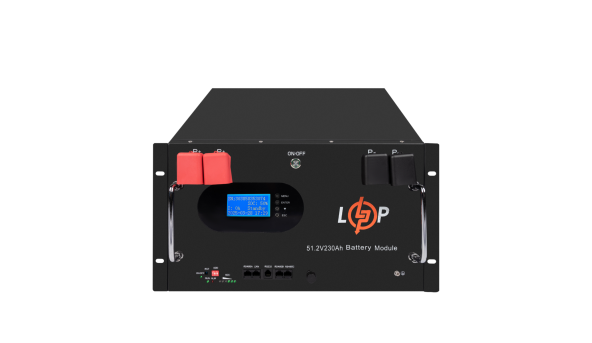 Акумулятор LP LiFePO4 51,2V - 230 Ah (11776Wh) (Smart BMS 200A) с LCD RM AB RS485/CAN - 629737