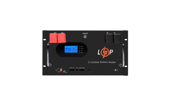 Акумулятор LP LiFePO4 51,2V - 230 Ah (11776Wh) (Smart BMS 200A) с LCD RM AB RS485/CAN - 629737