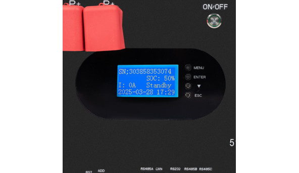 Акумулятор LP LiFePO4 51,2V - 230 Ah (11776Wh) (Smart BMS 200A) с LCD RM AB RS485/CAN - 629737