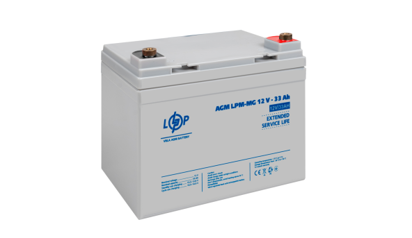 Аккумулятор мультигелевый LPM-MG 12V - 33 Ah + справа - 629741