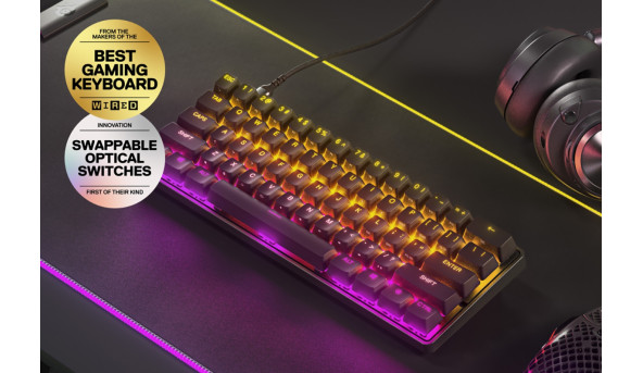 Клавіатура ігрова оптична SteelSeries Apex 9 Mini UA - 629801