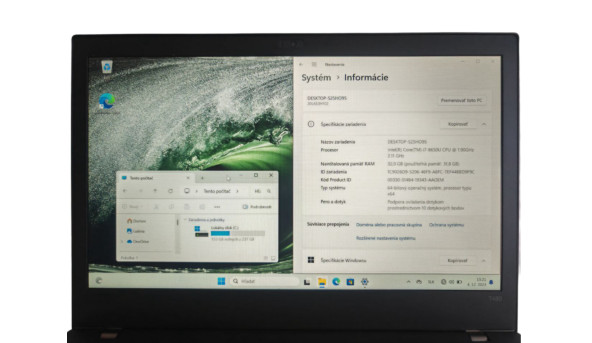 Игровой ноутбук Lenovo ThinkPad T480 Intel Core I7-8650U 32 RAM 256 SSD GeForce MX150 [IPS 14" FullHD] - Б/У - 629903