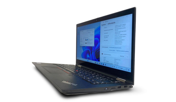 Сенсорний ноутбук Lenovo ThinkPad X390 Yoga Intel Core I7-8665U 16 GB RAM 512 GB SSD [IPS 13.3" FullHD] - Б/В - 629911
