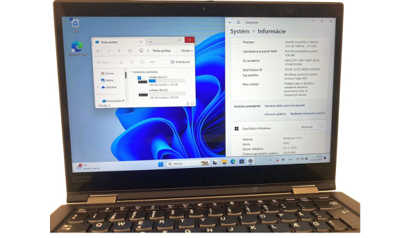 Сенсорний ноутбук Lenovo ThinkPad X390 Yoga Intel Core I7-8665U 16 GB RAM 512 GB SSD [IPS 13.3" FullHD] - Б/В - 629911