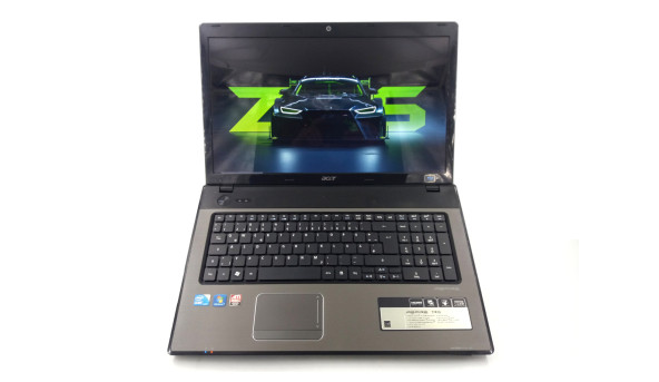 Ігровий ноутбук Acer Aspire 7741G Intel Core I3-380M 4 GB RAM 128 GB SSD 320 GB HDD Radeon HD 6300M [17.3"] - Б/В