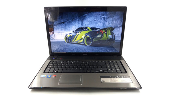 Ігровий ноутбук Acer Aspire 7741G Intel Core I5-480M 6 GB RAM 128 GB SSD 500 GB HDD Radeon HD 6550 [17.3"] - Б/В - 630357
