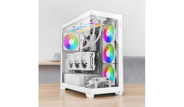 Корпус Xilence XILENT GLEAM ARGB X818.W.ARGB, без БЖ ATX WHITE - 630440