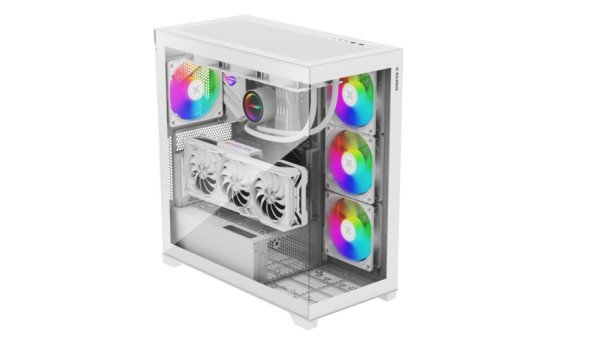 Корпус Xilence XILENT GLEAM ARGB X818.W.ARGB, без БЖ ATX WHITE - 630440