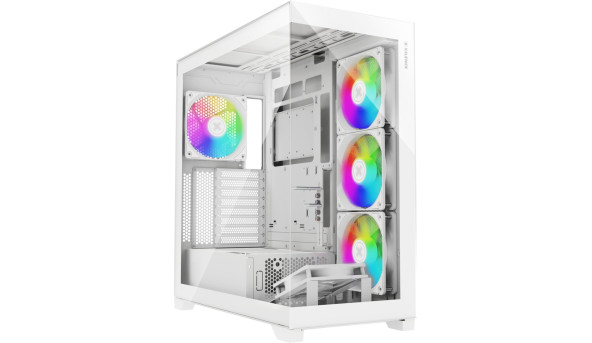 Корпус Xilence XILENT GLEAM ARGB X818.W.ARGB, без БЖ ATX WHITE