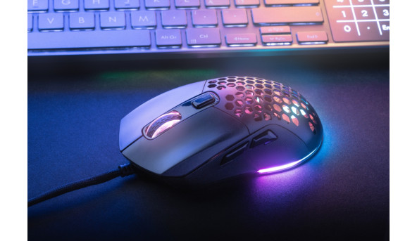 Мишка Sandberg FlexCover 6D Gamer Mouse RGB, ігрова, 12800 dpi., 6кн.Huano чорна - 630447