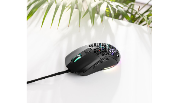 Мишка Sandberg FlexCover 6D Gamer Mouse RGB, ігрова, 12800 dpi., 6кн.Huano чорна - 630447