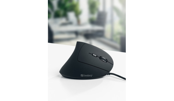Мишка Sandberg Wired Vertical Mouse Pro 2400 dpi.6кн.1.5м чорна - 630451