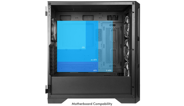 Корпус Chieftec APEX LUMO GA-01B-L-OP 4x140mm A-RGB, USB-C, E-ATX, без БЖ, Black - 630496