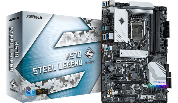 ASRock H570 STEEL LEGEND/Ref (1200/H570, 4*DDR4, 2xPCIex16, HDMI/DP, 6xSATAІІІ, M.2,2.5GLan - 630545
