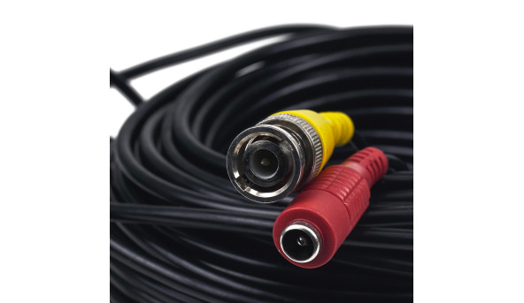 Кабель BNC-рower cable A 20 м (BNC+DC/BNC+DC) для передавання відеосигналу та живлення - 630819