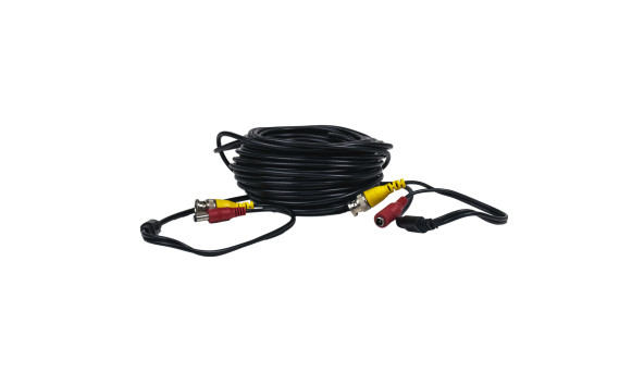 Кабель BNC-рower cable A 20 м (BNC+DC/BNC+DC) для передавання відеосигналу та живлення - 630819