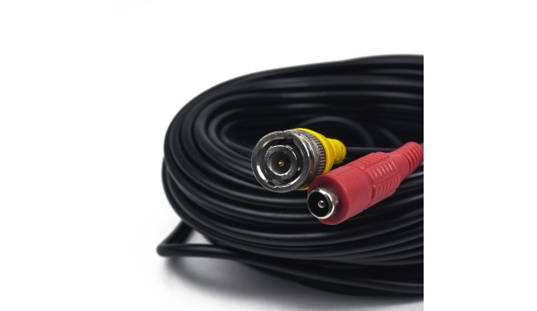 Кабель BNC-рower cable C 18 м (BNC+DC/BNC+DC) для передавання відеосигналу та живлення - 630820