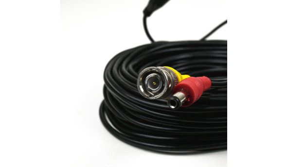 Кабель BNC-рower cable D 18 м (BNC+DC/BNC+DC) для передачи видеосигнала и питания - 630821
