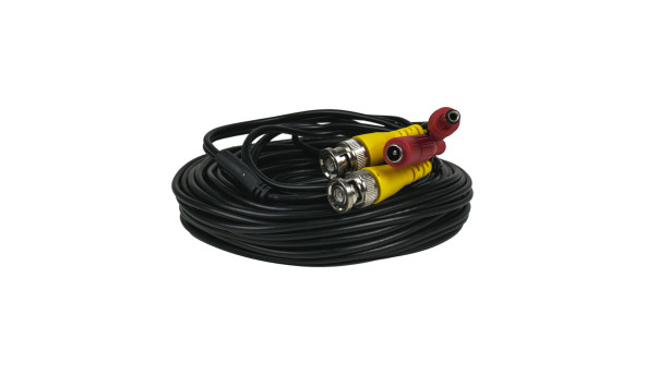 Кабель BNC-рower cable D 18 м (BNC+DC/BNC+DC) для передачи видеосигнала и питания