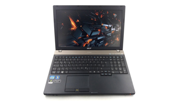Игровой ноутбук Acer TM6595 Intel Core I5-2520M 8 RAM 120 SSD 1000 HDD NVIDIA GeForce GT 540M [15.6] - Б/У