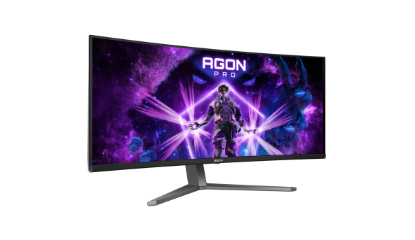 TFT 34" AOC AG346UCD, QD-OLED, UWQHD, 175Гц, 0,03мс, вигнутий, HDMIx2, DP, USB-hub, HAS, чорно-сірий - 631351