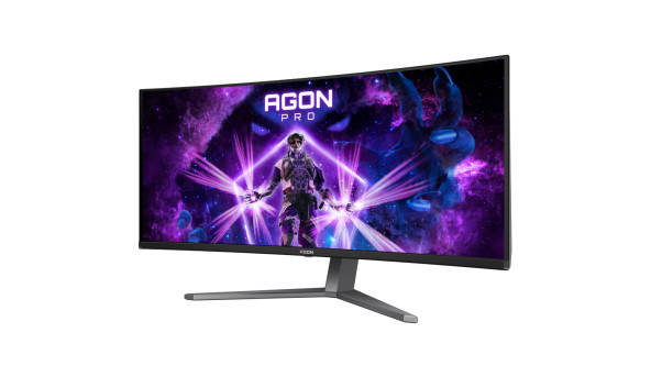 TFT 34" AOC AG346UCD, QD-OLED, UWQHD, 175Гц, 0,03мс, вигнутий, HDMIx2, DP, USB-hub, HAS, чорно-сірий - 631351