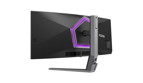 TFT 34" AOC AG346UCD, QD-OLED, UWQHD, 175Гц, 0,03мс, вигнутий, HDMIx2, DP, USB-hub, HAS, чорно-сірий - 631351