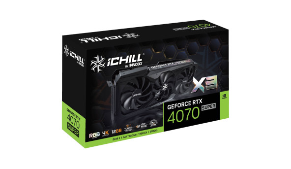 GeForce RTX4070 Super Inno3D iChill X3, 12GB GDDR6X, 192bit, PCI Express - 631500