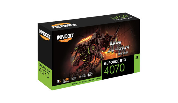 GeForce RTX4070 Inno3D X3 OC, 12GB GDDR6, 192bit, PCI-E 4.0 X16 - 631501