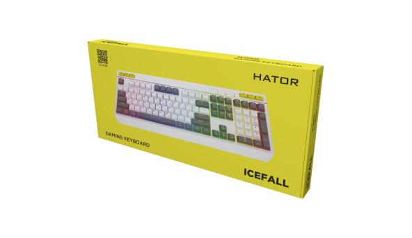 Клавіатура ігрова мембранна HATOR Icefall white - 631579