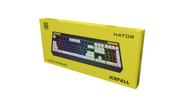 Клавіатура ігрова мембранна HATOR Icefall black - 631580