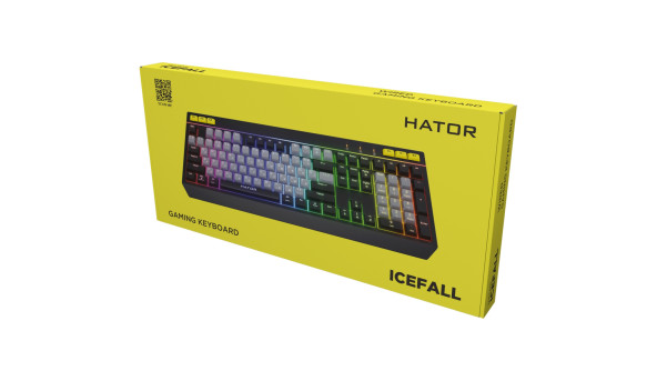 Клавіатура ігрова мембранна HATOR Icefall black - 631582