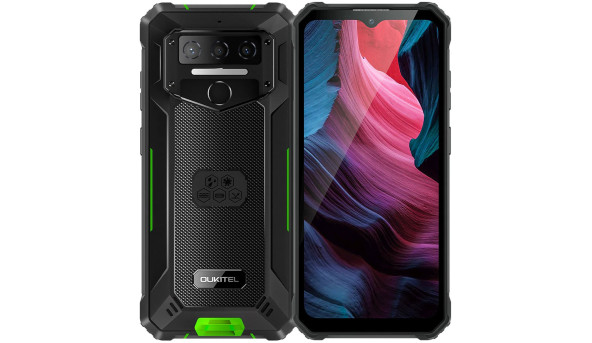 Смартфон Oukitel WP23 pro 6.52"HD+ /8GB/128GB / T606 /10600mAh /13+5Мп/ IP69K /NFC Black-Green