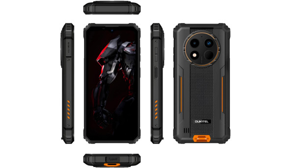 Смартфон Oukitel WP28S 6.5"HD+ 4GB/128GB T606 /10600mAh /13+5Мп/ IP69K /NFC Orange - 631616