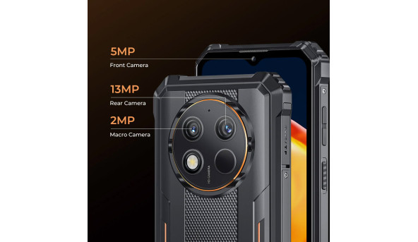 Смартфон Oukitel WP28S 6.5"HD+ 4GB/128GB T606 /10600mAh /13+5Мп/ IP69K /NFC Orange - 631616