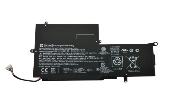 Акумуляторна батарея для ноутбука HP PK03XL Spectre Pro x360 11.4 В Black 4810 мАг Orig