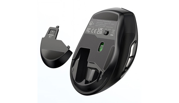Мишка UGREEN 2.4GHz MU006, бездротова, 4000dpi., 4кн.,Silence Design, Чорна - 631888