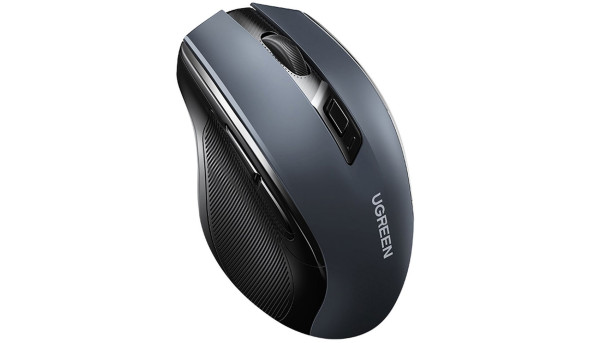 Мишка UGREEN 2.4GHz MU006, бездротова, 4000dpi., 4кн.,Silence Design, Чорна - 631888