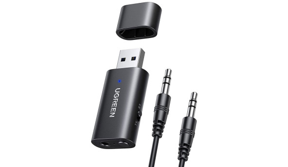 Приймач/транслятор UGREEN USB 2.0 to 3.5mm Bluetooth Adapter with Audio Cable CM523