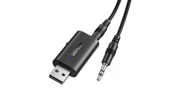 Приймач/транслятор UGREEN USB 2.0 to 3.5mm Bluetooth Adapter with Audio Cable CM523 - 631931