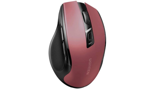 Мишка UGREEN 2.4GHz MU006 бездротова, Bluetooth, 4000dpi., 4кн.,Silence Design, Червона - 631954