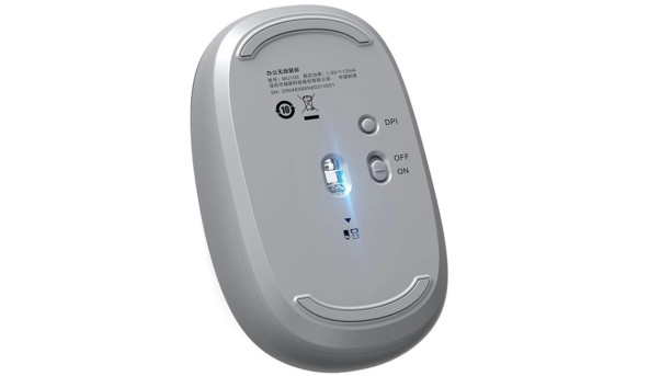 Мишка UGREEN 2.4GHz MU105, бездротова, 2400dpi., 3кн., Сіра - 631965