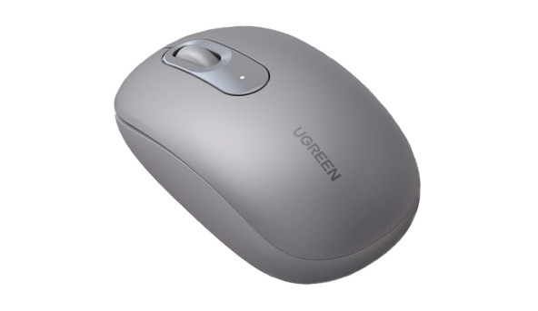 Мишка UGREEN 2.4GHz MU105, бездротова, 2400dpi., 3кн., Сіра