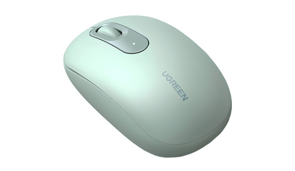 Мишка UGREEN 2.4GHz MU105, бездротова, 2400dpi., 3кн., Зелена