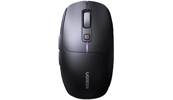 Мишка ігрова UGREEN 2.4GHz MU103, бездротова + Bluetooth, 4000dpi., 6кн., Чорна