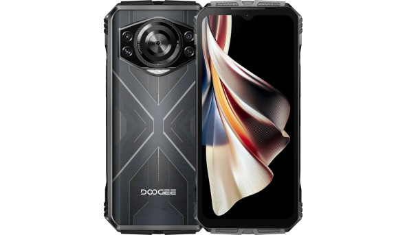 Смартфон Doogee S cyber 6.58" FHD+ /8GB/256GB/ T606 / 10800mAh / 50+16Мп NFC/IP68/IP69K Silver