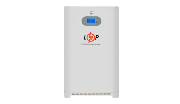 Аккумулятор LP LiFePO4 51,2V - 280 Ah (14336 Wh) (Smart BMS 200A) с LCD AB RS485/CAN - 632015