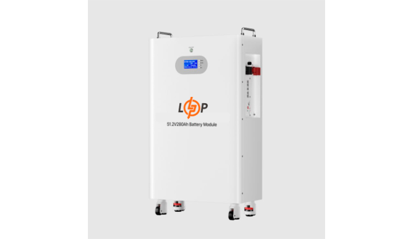 Аккумулятор LP LiFePO4 51,2V - 280 Ah (14336 Wh) (Smart BMS 200A) с LCD AB RS485/CAN - 632015