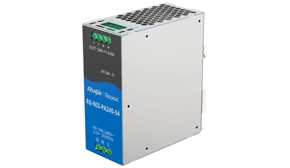 Блок питания Ruijie RG-NIS-PA240-54 AC/DC 54В 4.4А 240 Вт на DIN-рейке